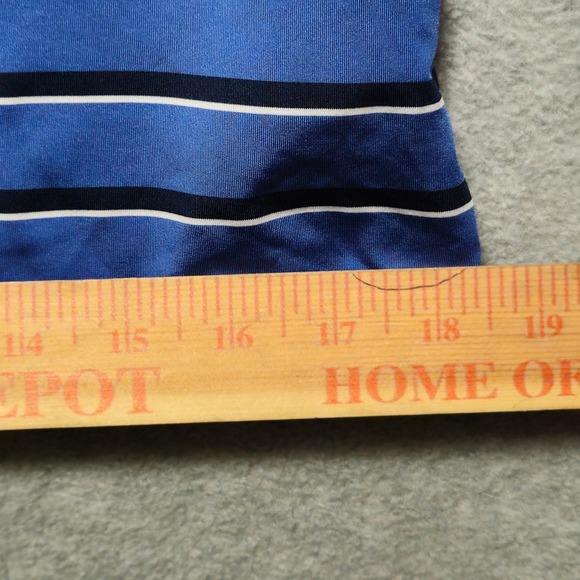 Polo Ralph Lauren Performance Striped Polo Shirt Blue Navy White XL 18-20 Boys - Picture 8 of 8